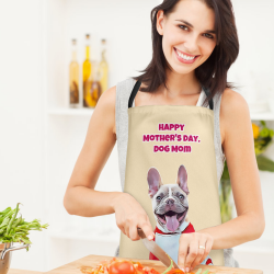 Happy Mother’s Day Custom Face Kitchen Apron Personalized Photo Dog Apron