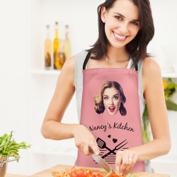 Custom Face Apron Kitchen Multicolor Apron Make Your Own Apron With Pictures