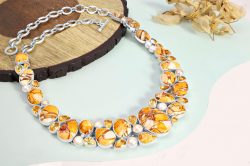 Gemstone Mookaite Necklace Jewelry With Unique Design For Woman & Girls