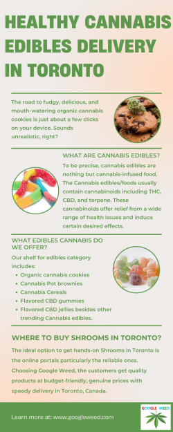 Healthy Cannabis Edibles Delivery In Toronto