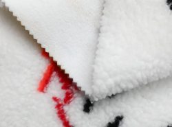 JNFZ056 lamb wool composite polar fleece garment fabric Clothing Fabric