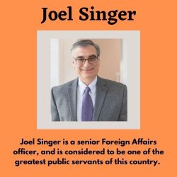 Joel Singer is one of the Best Foreign Affairs Minister