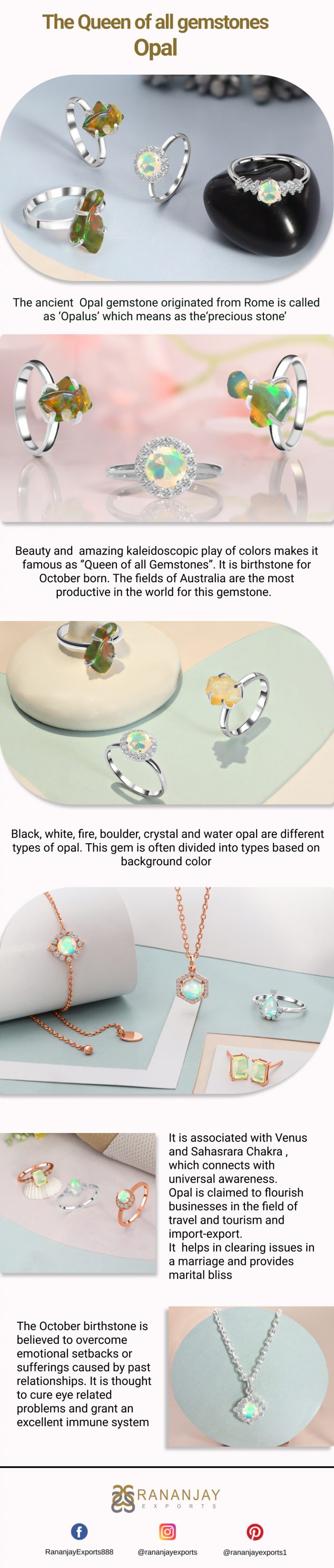 The Queen of all gemstones – Opal jewelry