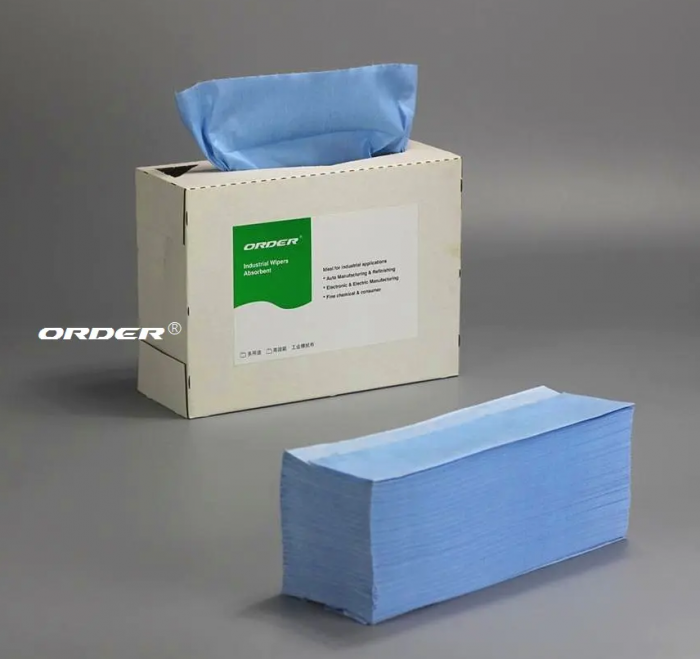 ORDER®X60B Pop-up box nonwoven light duty workshop cleaning wipers