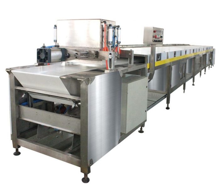600mm pneuamtic chocolate chips production line/chips depositing machine