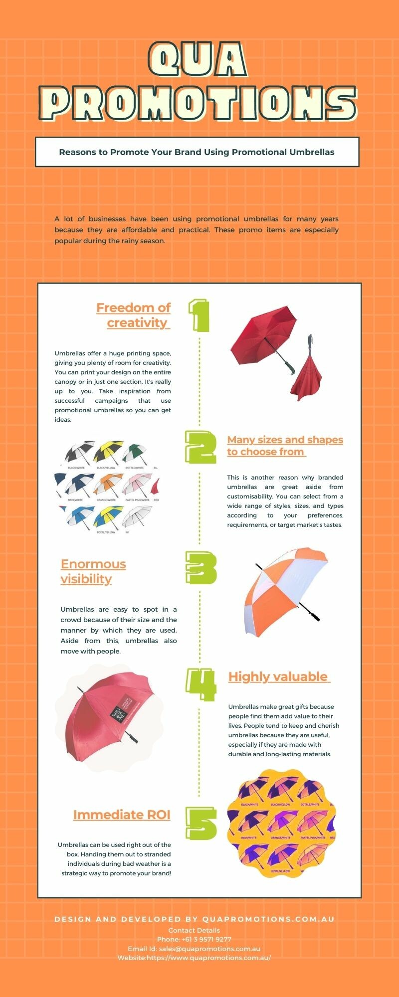 Reasons to Promote Your Brand Using Promotional Umbrellas