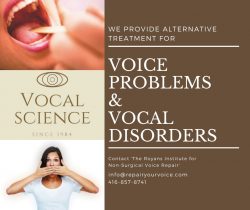 Repair Vocal Cords via The Royans Institute For Non-Surgical Voice Repair Special Treatments