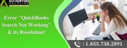 Proper ways to resolve Quickbooks search not working