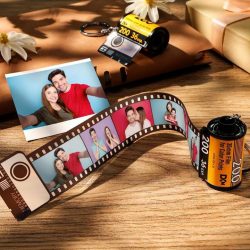 Your Photo Camera Roll Custom Film Roll Keychain Romantic Gift Your Vintage Love Keychain