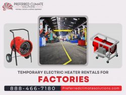 Temporary Electric Heater Rentals for Factories