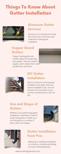 Things To Know About Gutter Installation