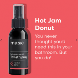 Hot Jam Donut Toilet Spray