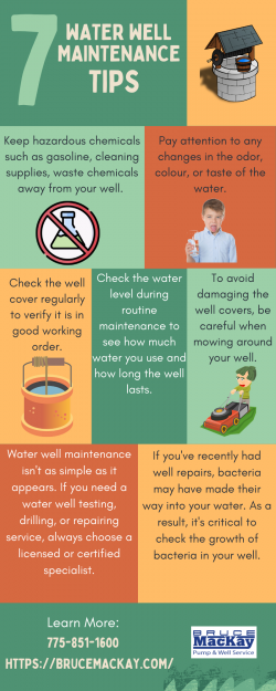 Top Tips For Water Well Maintenance