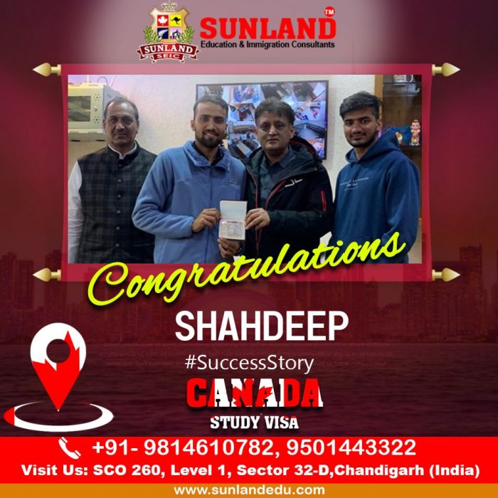 Another CANADA Study Visa 🏆 Success Story of 🏁 #Sunlandedu