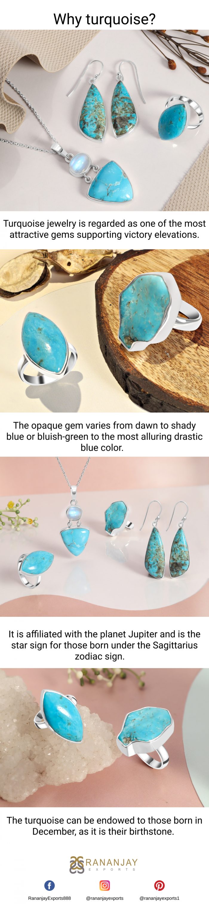 Why Blue Turquoise Stone Jewelry – Rananjay Exports ?