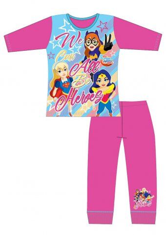 Girls Older Dc Superhero Sublimation Pyjamas QA601