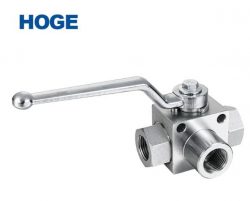 High pressure hydraulic ball valve with external thread