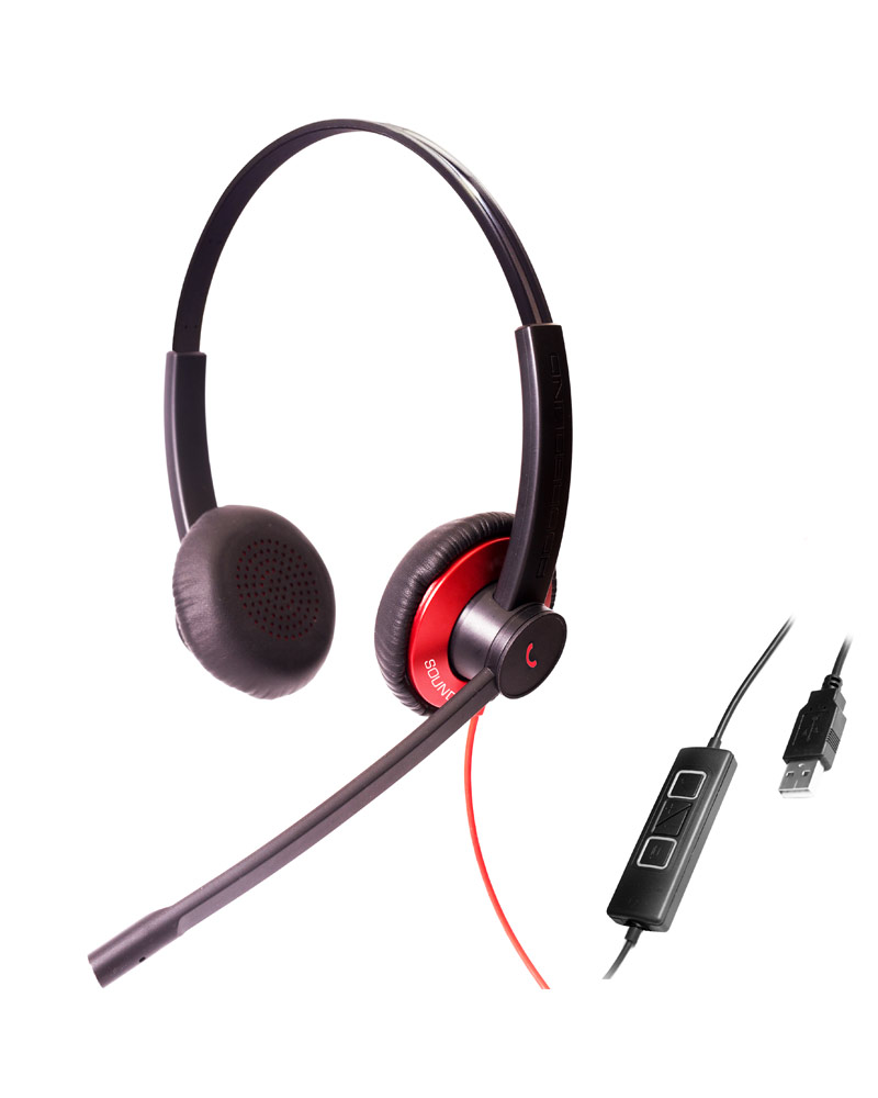 Epic 511-512: UC Headsets With Double Microphone Noise Canceling For Extreme Noisy Working Envir ...