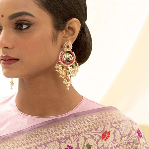 6 Traditional Statement Earrings To go with your Saree Collection