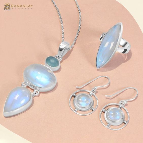 Buy Natural Authentic Sterling Silver Moonstone Jewelry