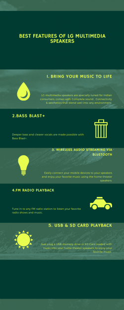 Best Features of LG multimedia speakers