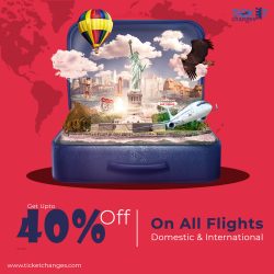 Book your Flight Ticket with Ticketchanges and Get 40% Off