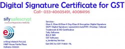 Registration of Digital Signature Certificate on the GST Portal.