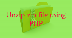 Zip/Unzip Using PHP Script – Codedrill.In