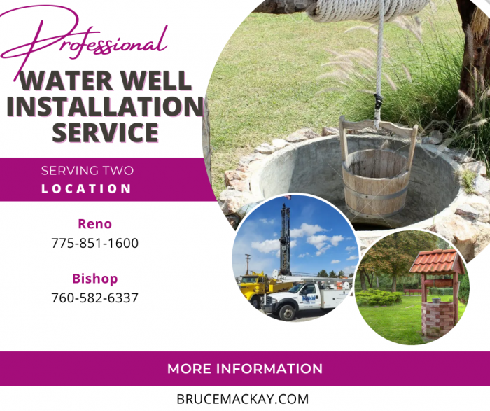 Get Your Private Water Well Installation