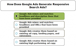 how does google ads generate responsive search ads