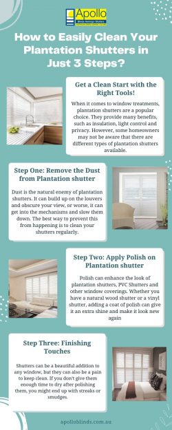 How to Easily Clean Your Plantation Shutters in Just 3 Steps?
