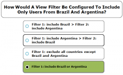 how would a view filter be configured to include only users from brazil and argentina?