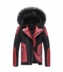 “Sabertooth” Faux Fur Winter Biker Jacket – Multiple Colors