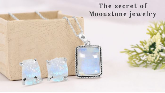 Real Natural Sterling Silver Moonstone Jewelry