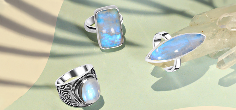 Wholesale Sterling Silver Moonstone Ring