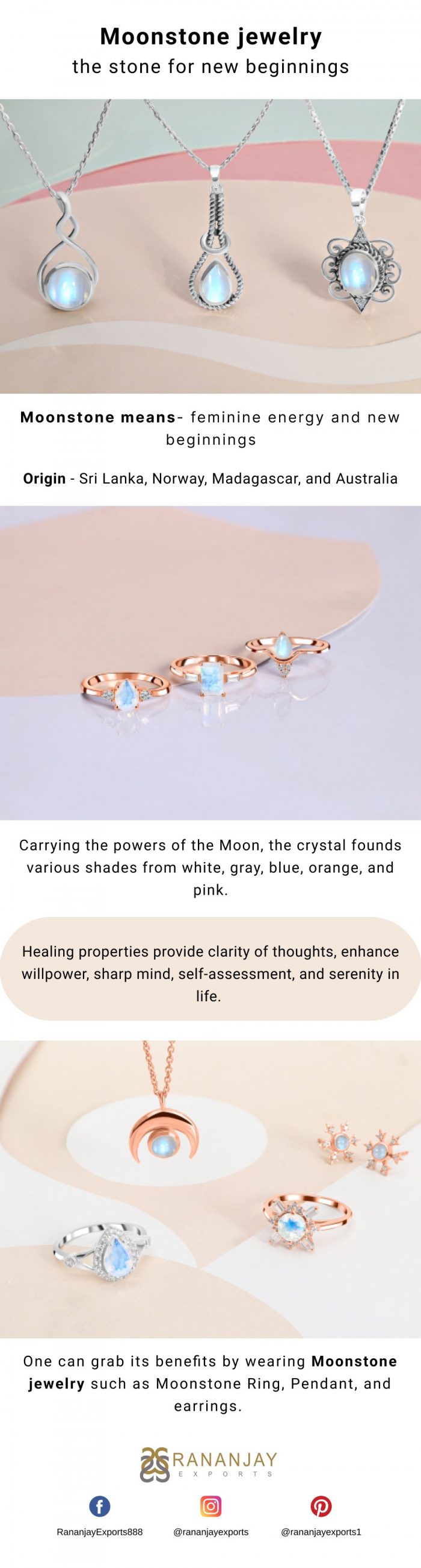 Moonstone jewelry- The Stone for New Beginning