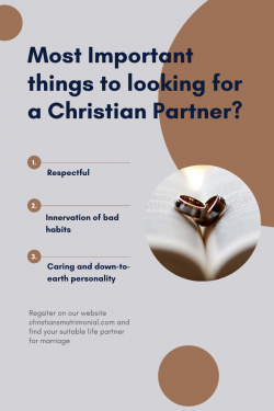 Important things while looking for a Christian life partner.