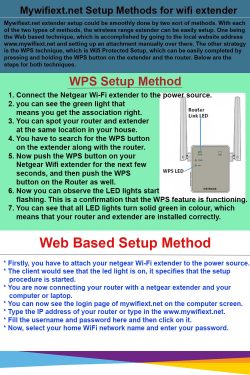 Mywifiext.net Setup Methods for wifi extender