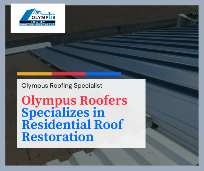 Olympus Roofers Specializes in Residential Roof Restoration