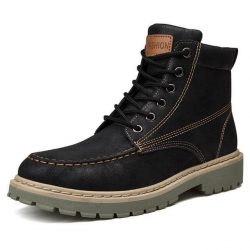 “Trenton” Split Leather Ankle Boots – Multiple Colors