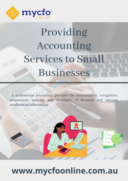 My CFO Providing Accounting Services to Small Businesses