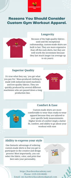 Reasons You Should Consider Custom Gym Workout Apparel