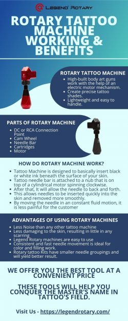 Rotary Tattoo Machine Working and Benefits, updated