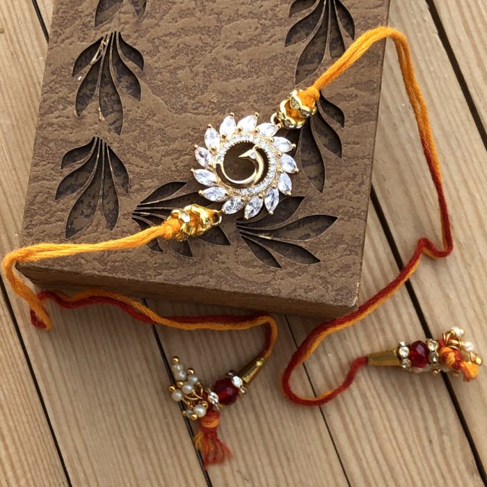 Buy Peacock Feather Rakhi For Brother Online
