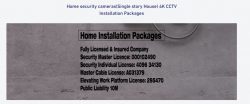 Security camera packages