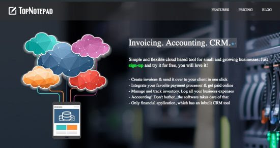 TopNotepad – Best cloud invoicing, accounting and CRM solution for freelancers and SMBs