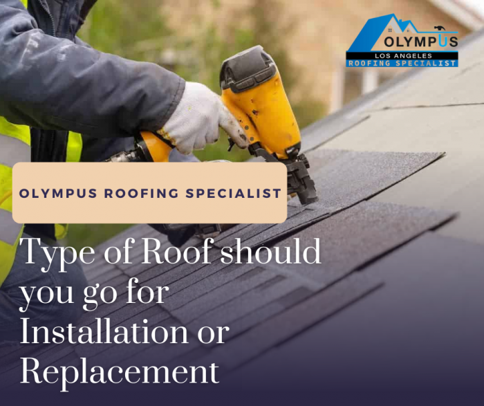 Type of Roof Should you go for Installation or Replacement