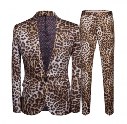 “Leopard” Slim Fit Two-Piece Suit