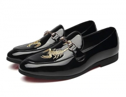 “Scorpio” Patent Leather Penny Loafers