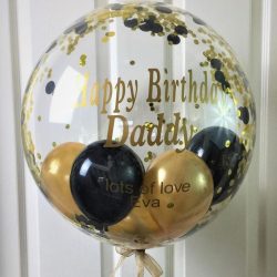 Black & Gold 50th Birthday Balloon Gift – Balloon HQ